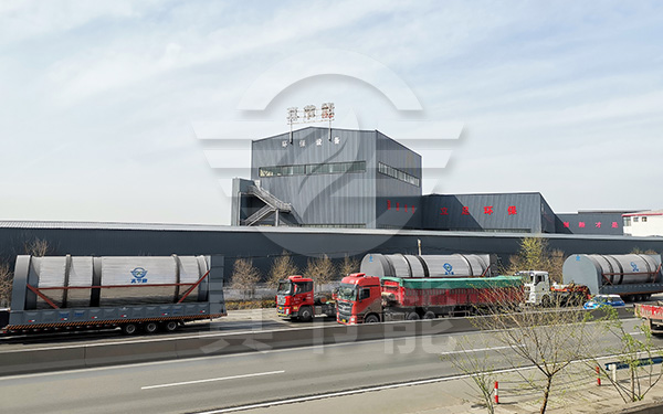 紅薯渣烘干設備運行發貨現場